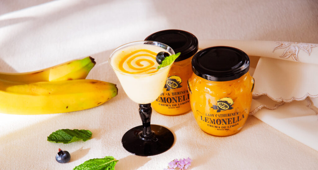 Malteada gourmet preparada con crema de limon Lady Catherines Lemonella