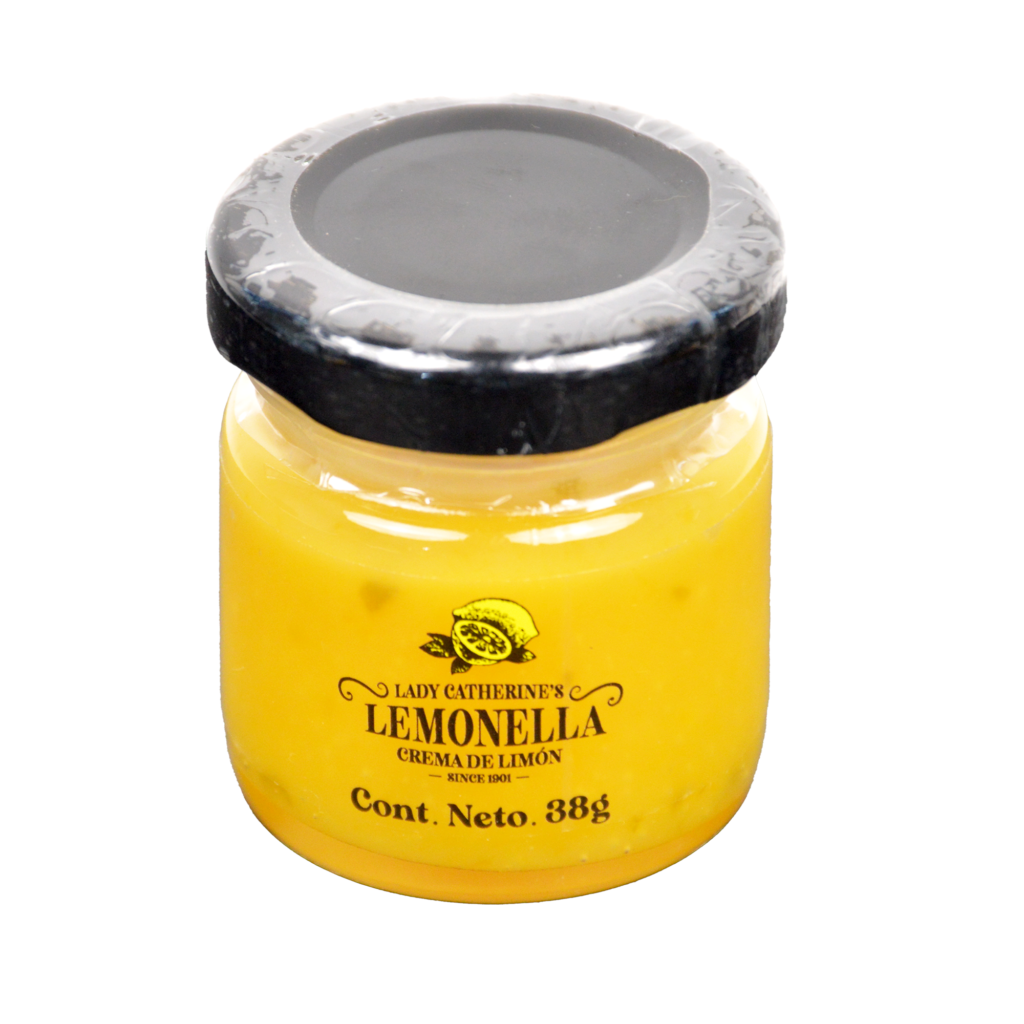 Frasco miniatura crema de limon Lady Catherines Lemonella 38g porcion individual